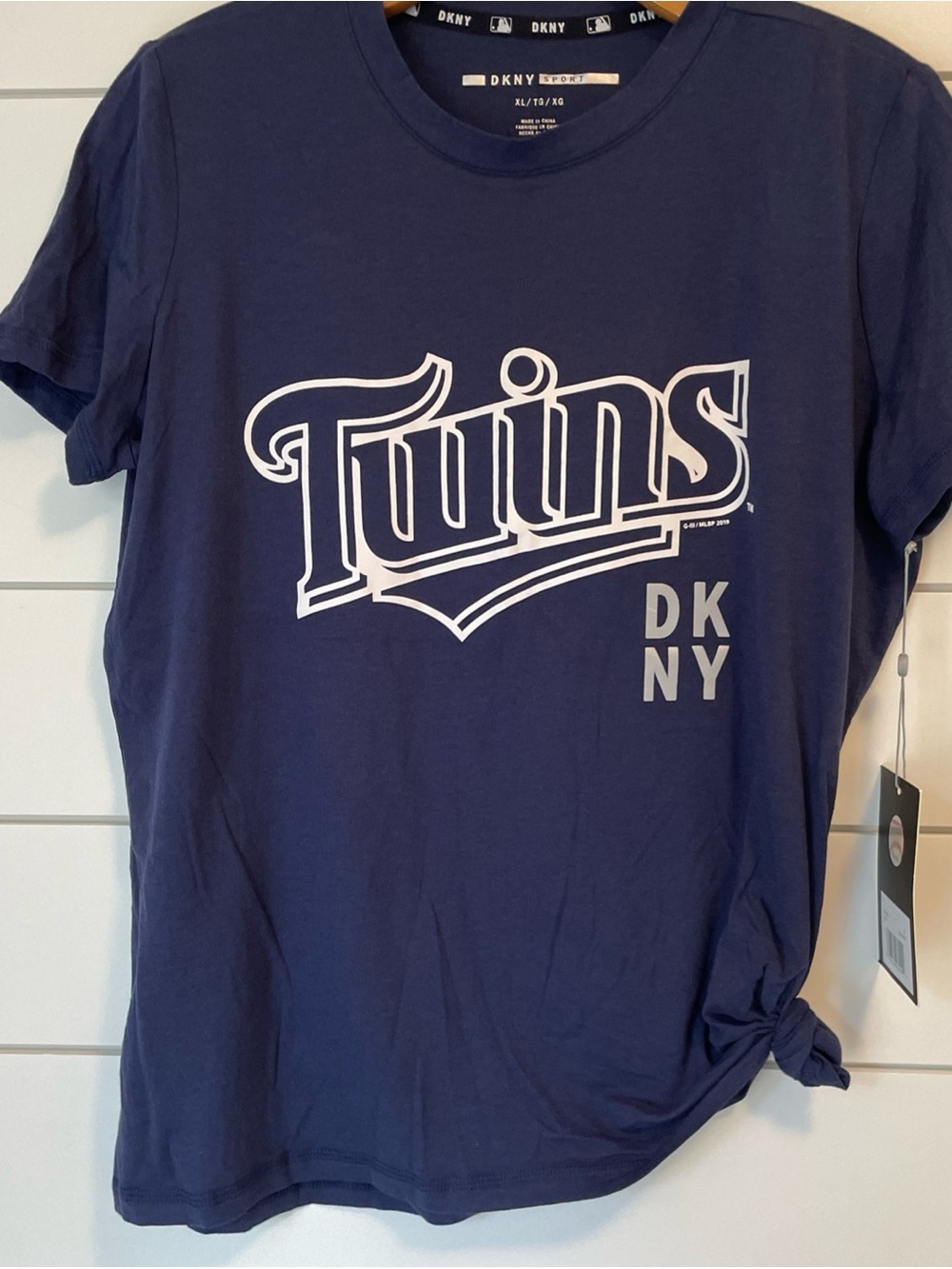 DKNY Sport Navy Short-Sleeve MN Minnesota  'Twins' Logo Tee